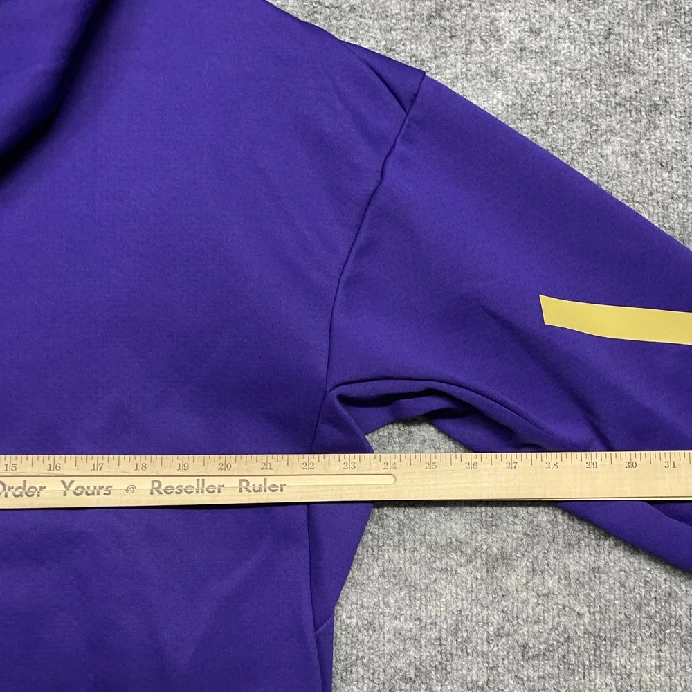 Washington Huskies Jacket Men Medium Purple Gold Adidas ZNE Full Zip Hooded NCAA